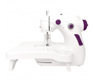 Maquina de coser con mesa extraible