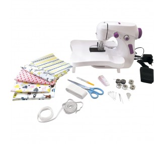 Maquina de coser con mesa extraible