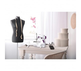 Maquina de coser con mesa extraible