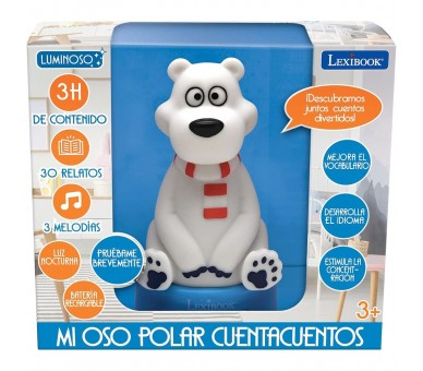 Oso 3D Luz nocturna contandor de historias