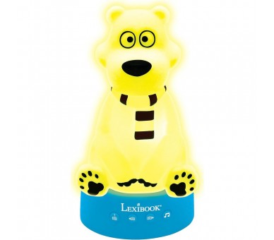 Oso 3D Luz nocturna contandor de historias