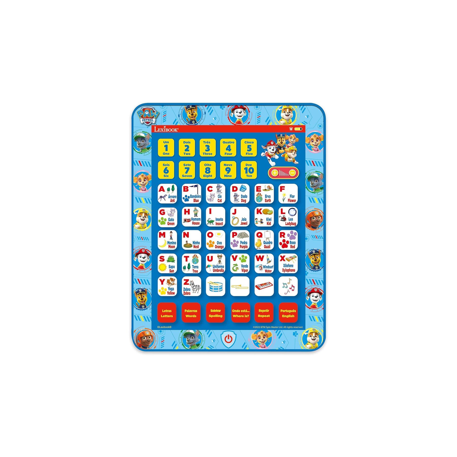 Tablet tactil Patrulla Canina Paw Patrol