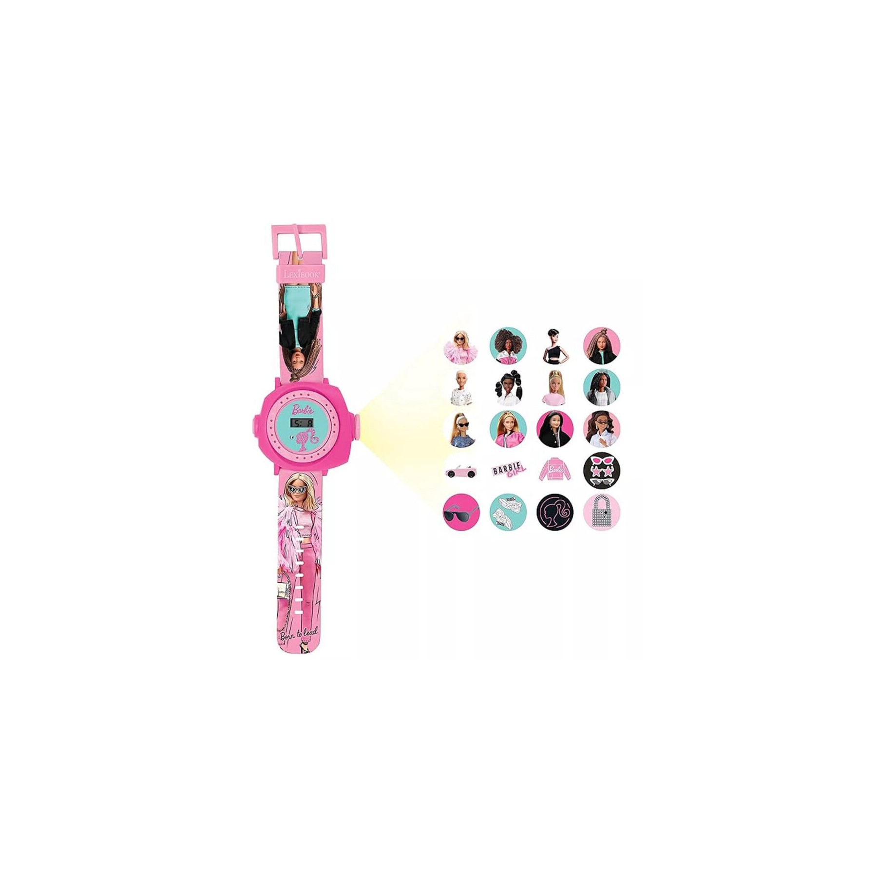 Reloj digital proyecciones Barbie