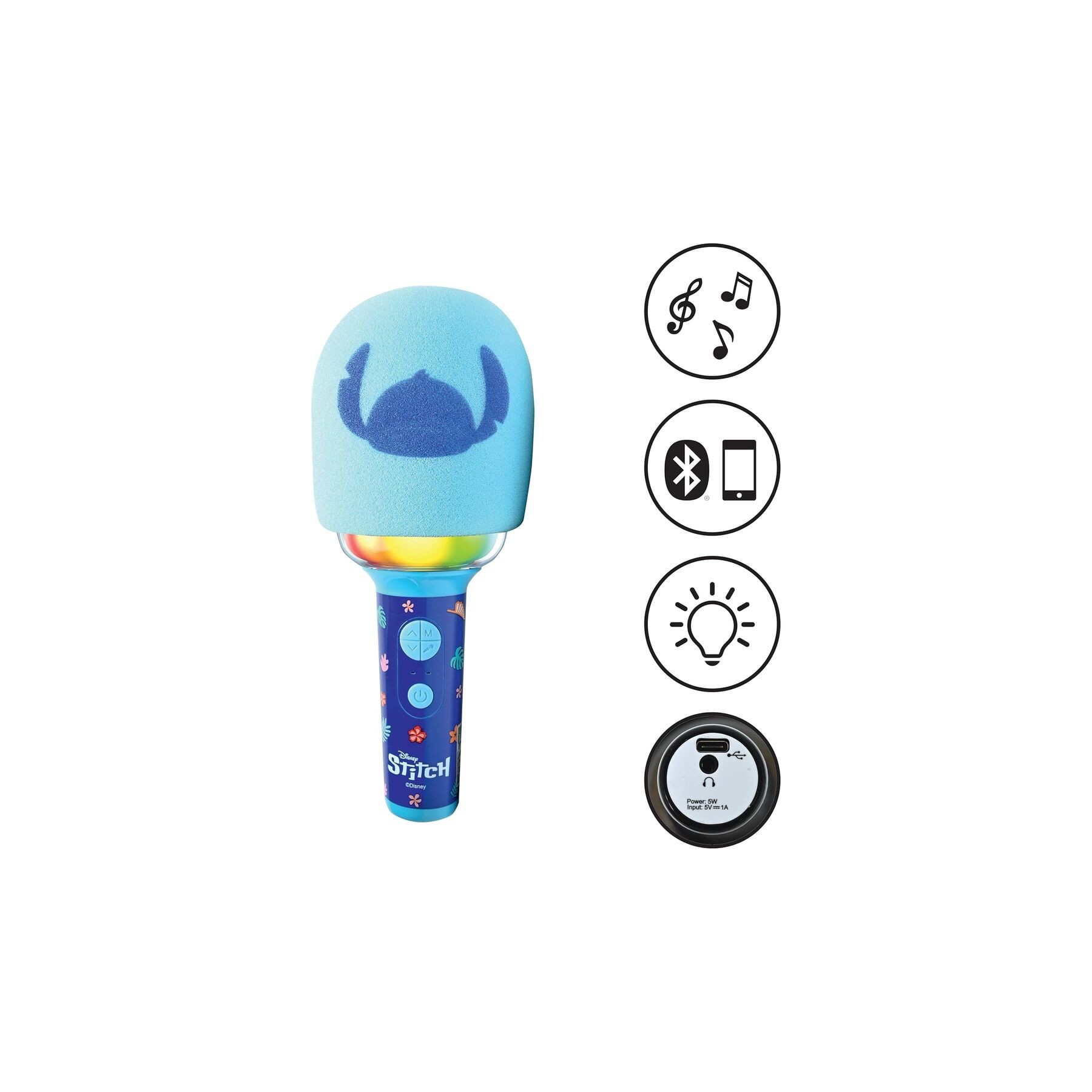 Microfono Karaoke Stitch Disney