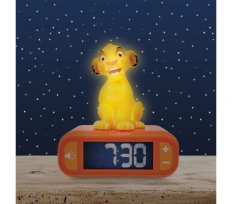 Despertador digital luz nocturna Simba El Rey Leon Disney