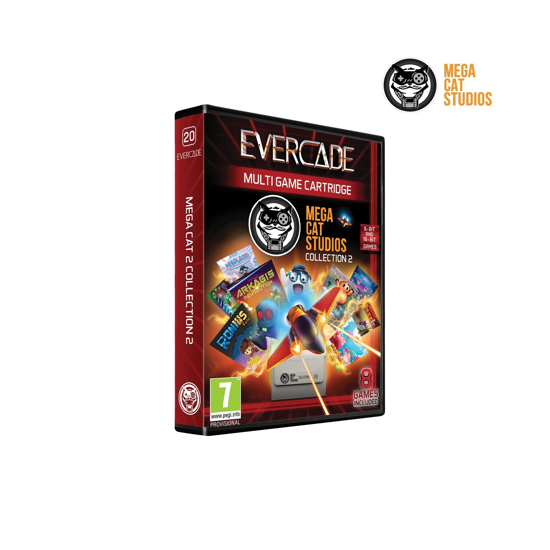 Blaze Evercade Mega Cat 2 Cartridge Juego para Consola Blaze TAB Plus [ PAL ESPAÑA ]