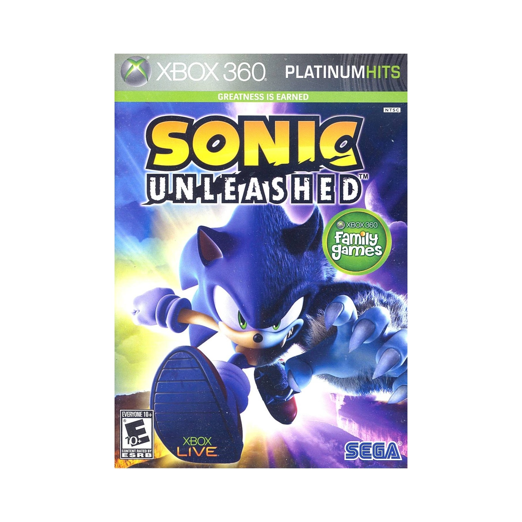Sonic Unleashed (Platinum Hits) Juego para Consola Microsoft XBOX 360