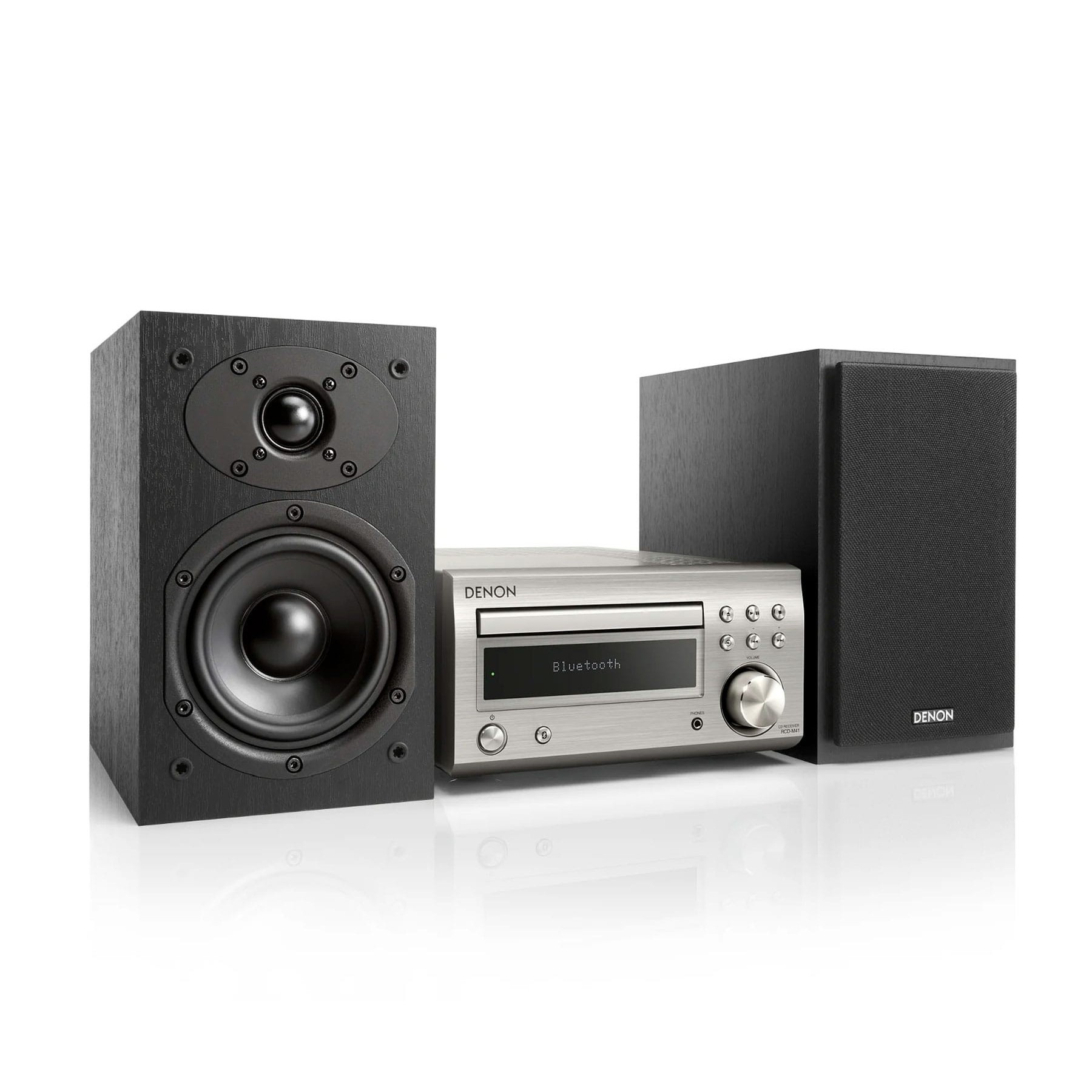 Denon Dm-41 Silver + Black / Microcadena 60W Con Altavoces