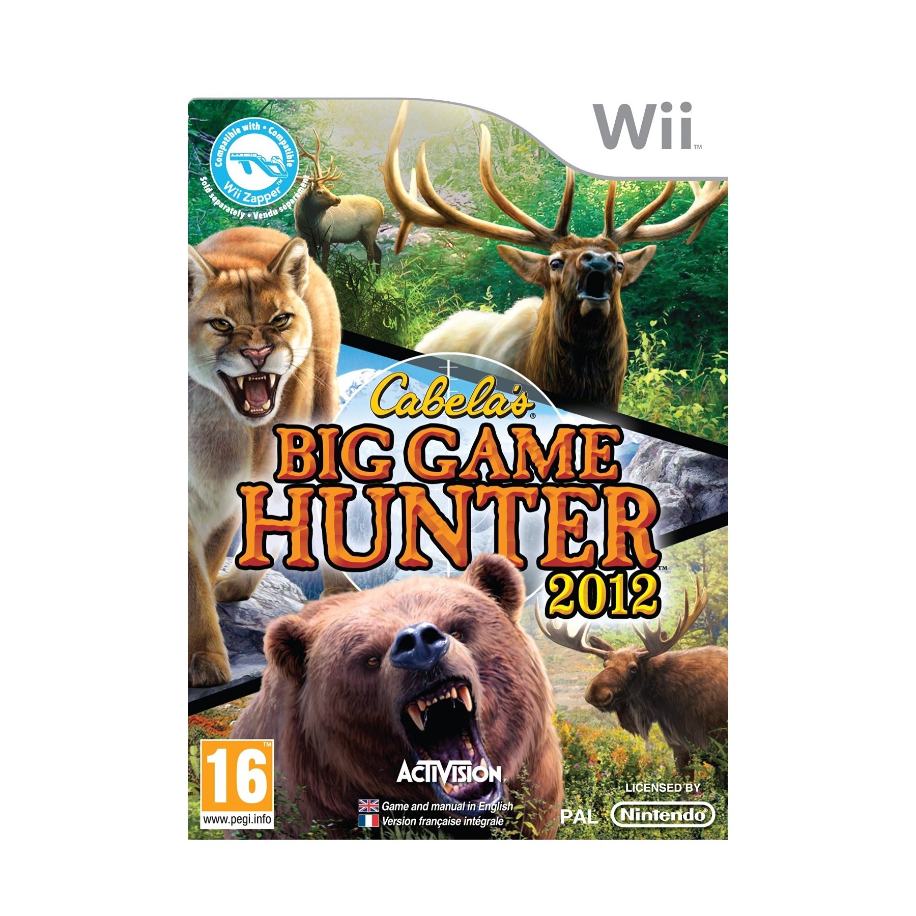 Cabela's Big Game Hunter 2012, Juego para Consola Nintendo Wii