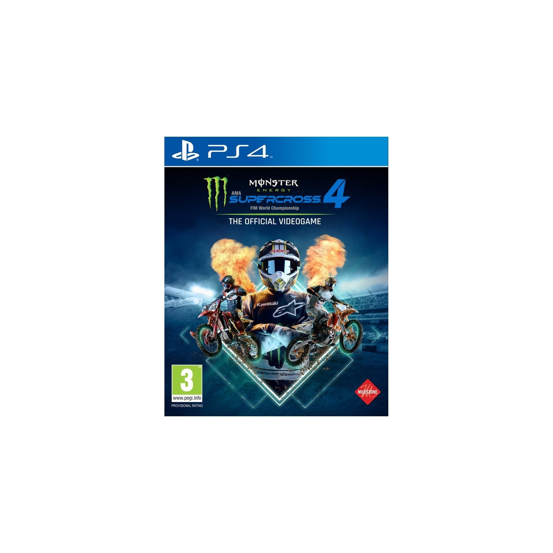 Monster Energy Supercross, The Official Videogame 4 Juego para Consola Sony PlayStation 4, PS4