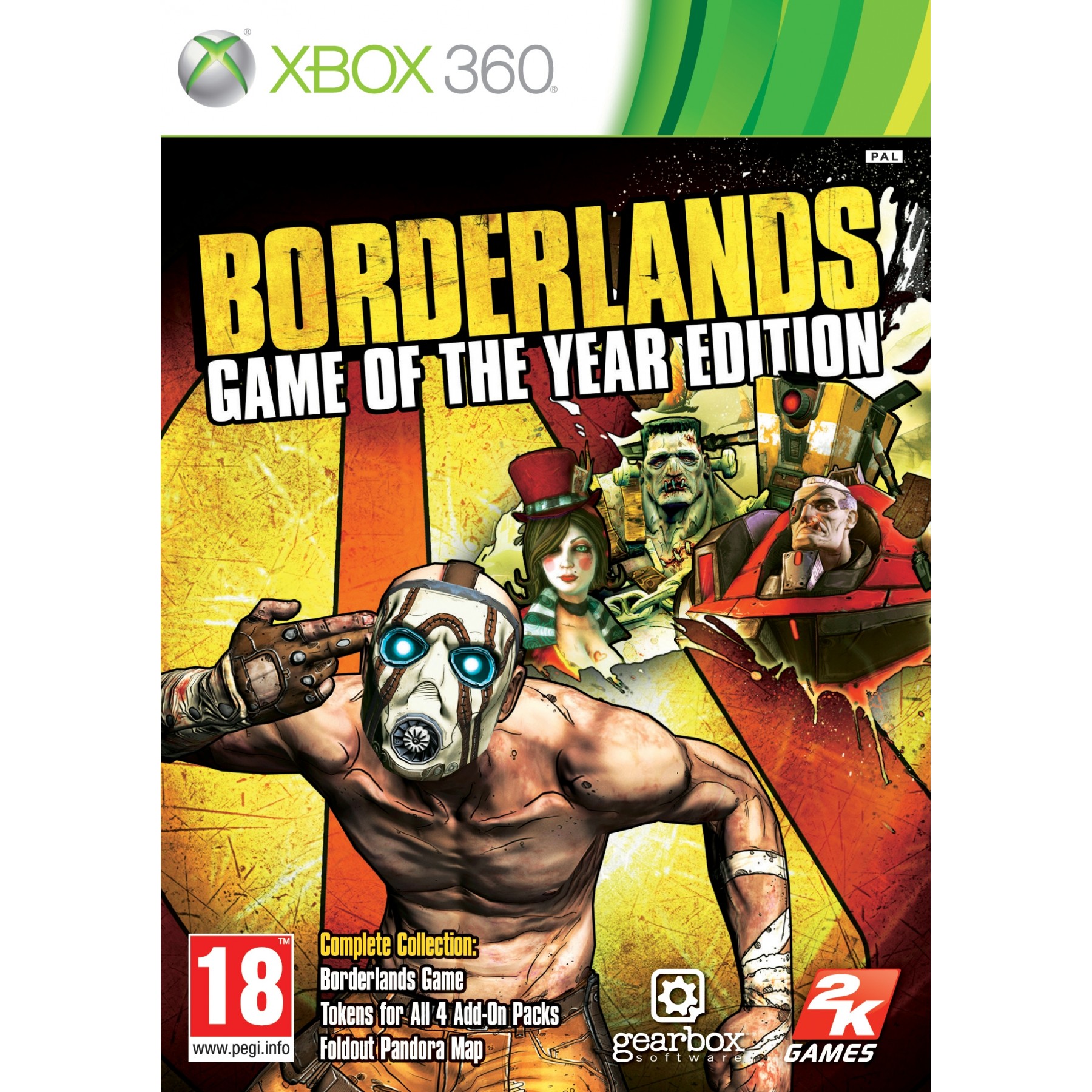 Borderlands: Game Of The Year Edition, Juego para Consola Microsoft XBOX 360