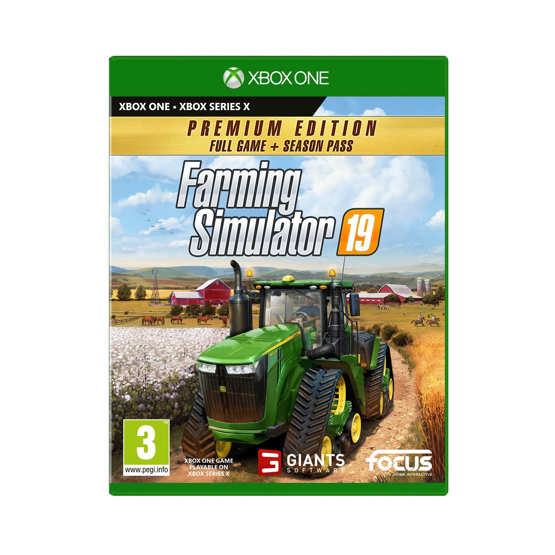 Farming Simulator 19, Premium Edition, Juego para Consola Microsoft XBOX One