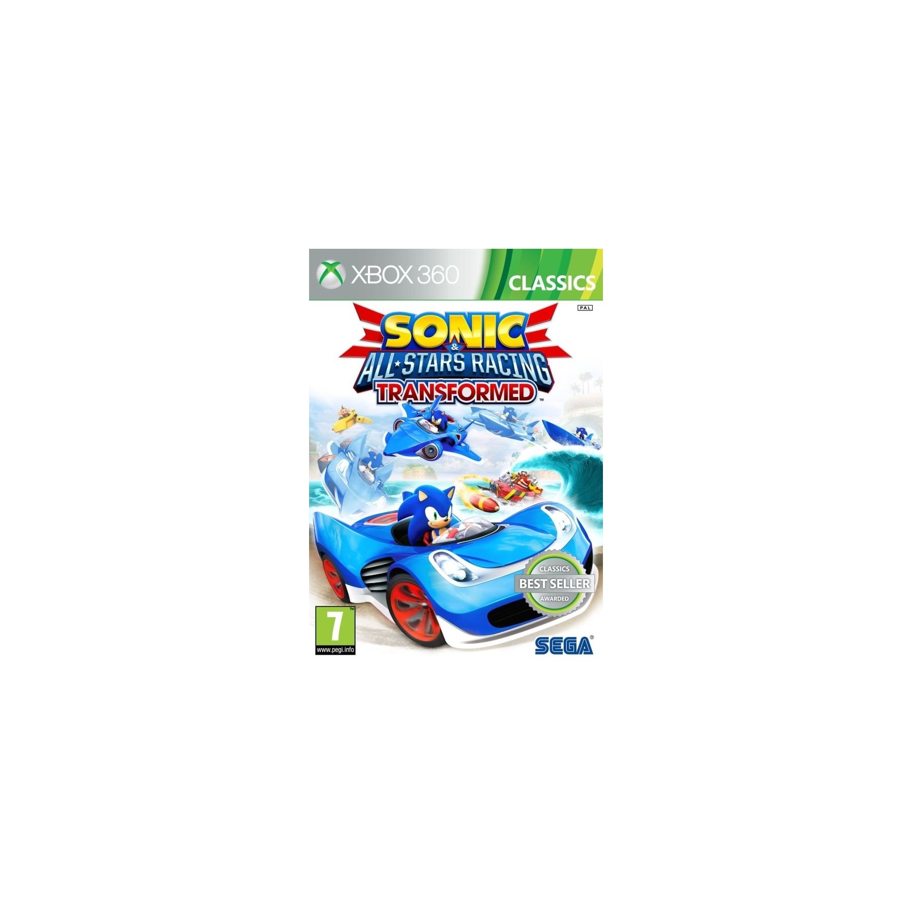 Sonic and All Stars Racing Transformed, Juego para Consola Microsoft XBOX 360