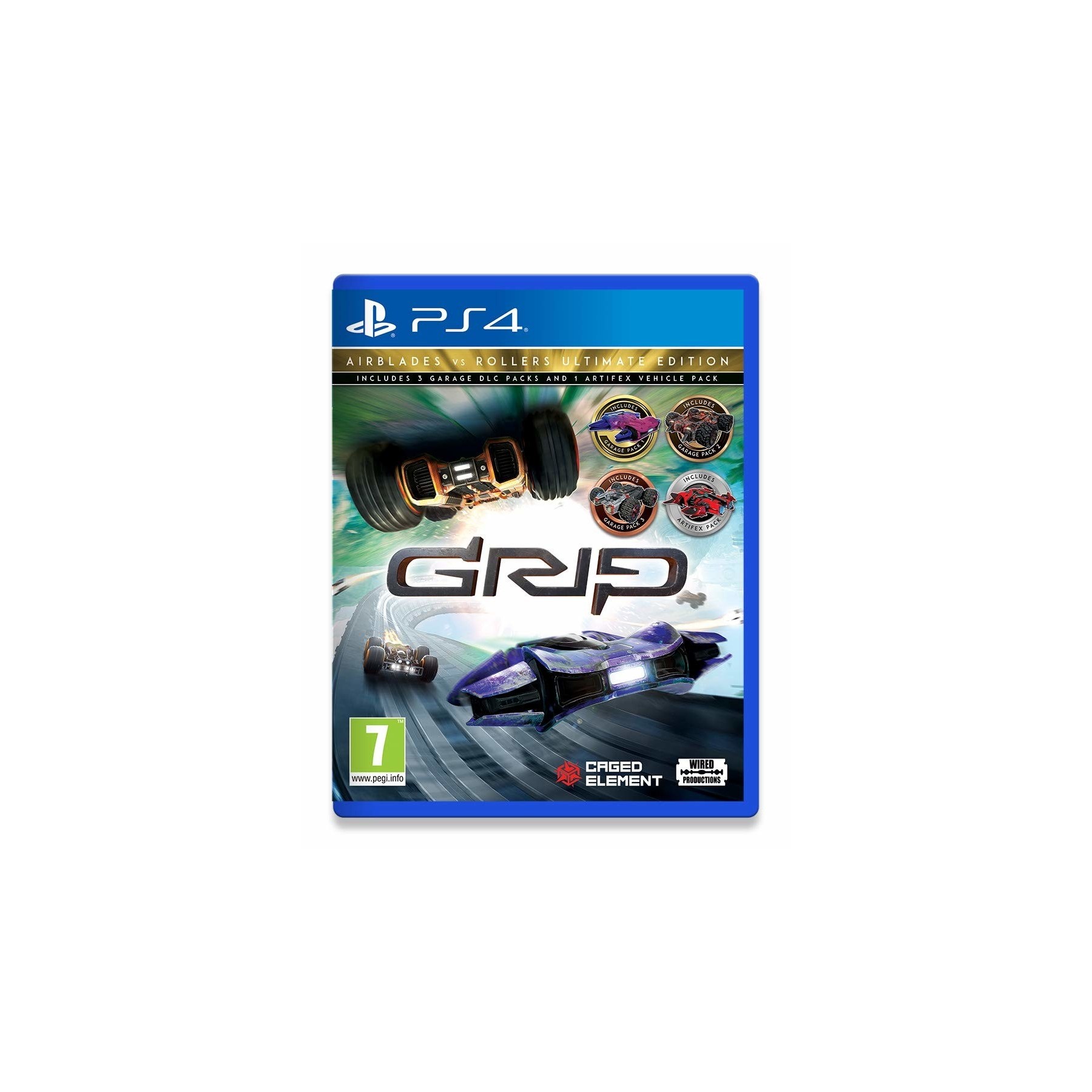 GRIP Combat Racing, Rollers vs AirBlades Ultimate Edition, Juego para Consola Sony PlayStation 4, PS4