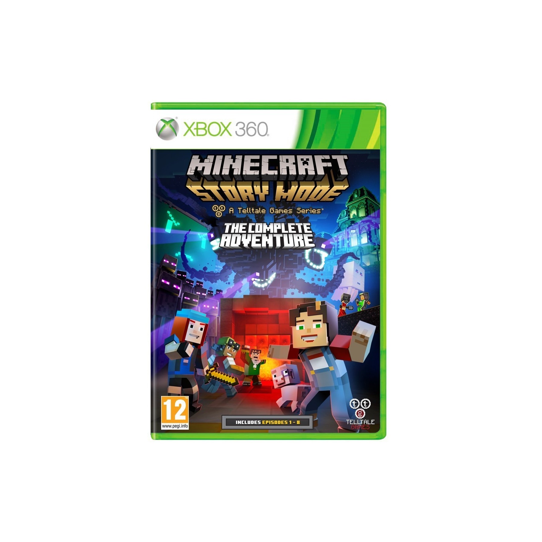 Minecraft, Story Mode: The Complete Adventure, Juego para Consola Microsoft XBOX 360