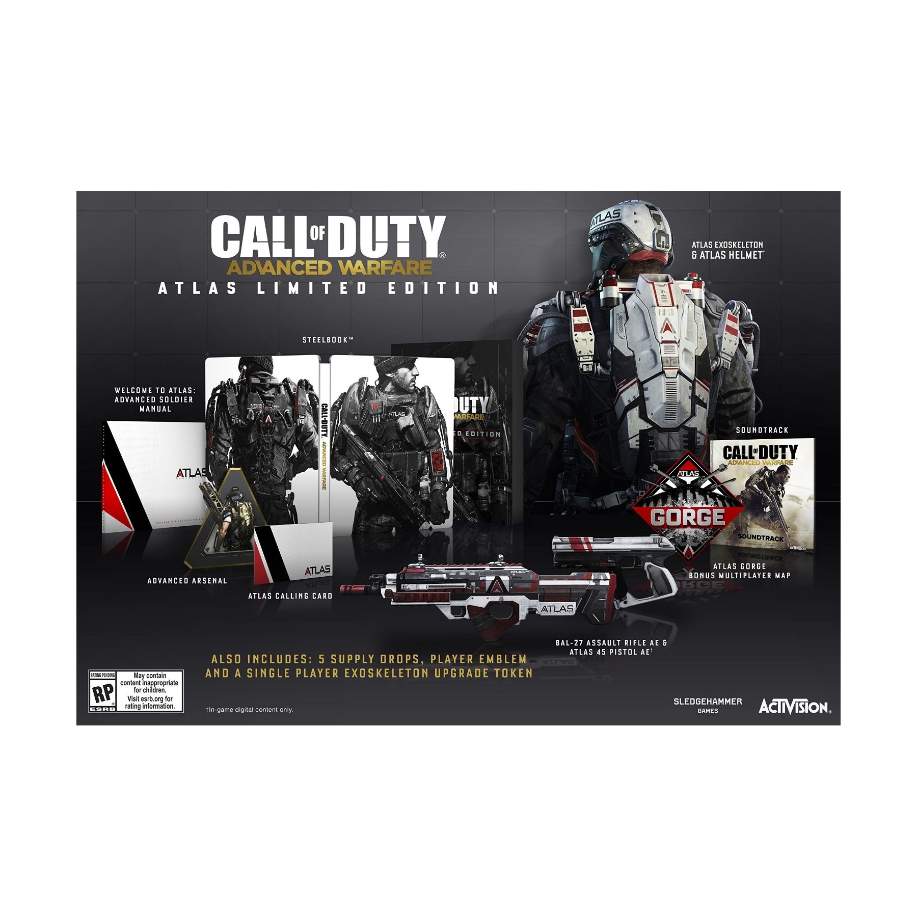 Call of Duty: Advanced Warfare, Atlas Limited Edition, Juego para Consola Microsoft XBOX One