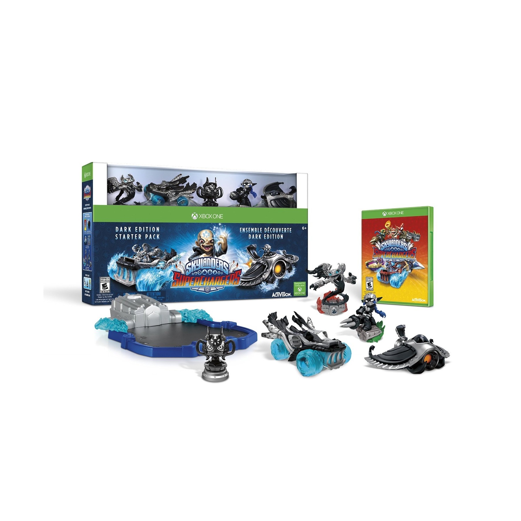 Skylanders SuperChargers, Starter Pack (Dark Edition), Juego para Consola Microsoft XBOX One