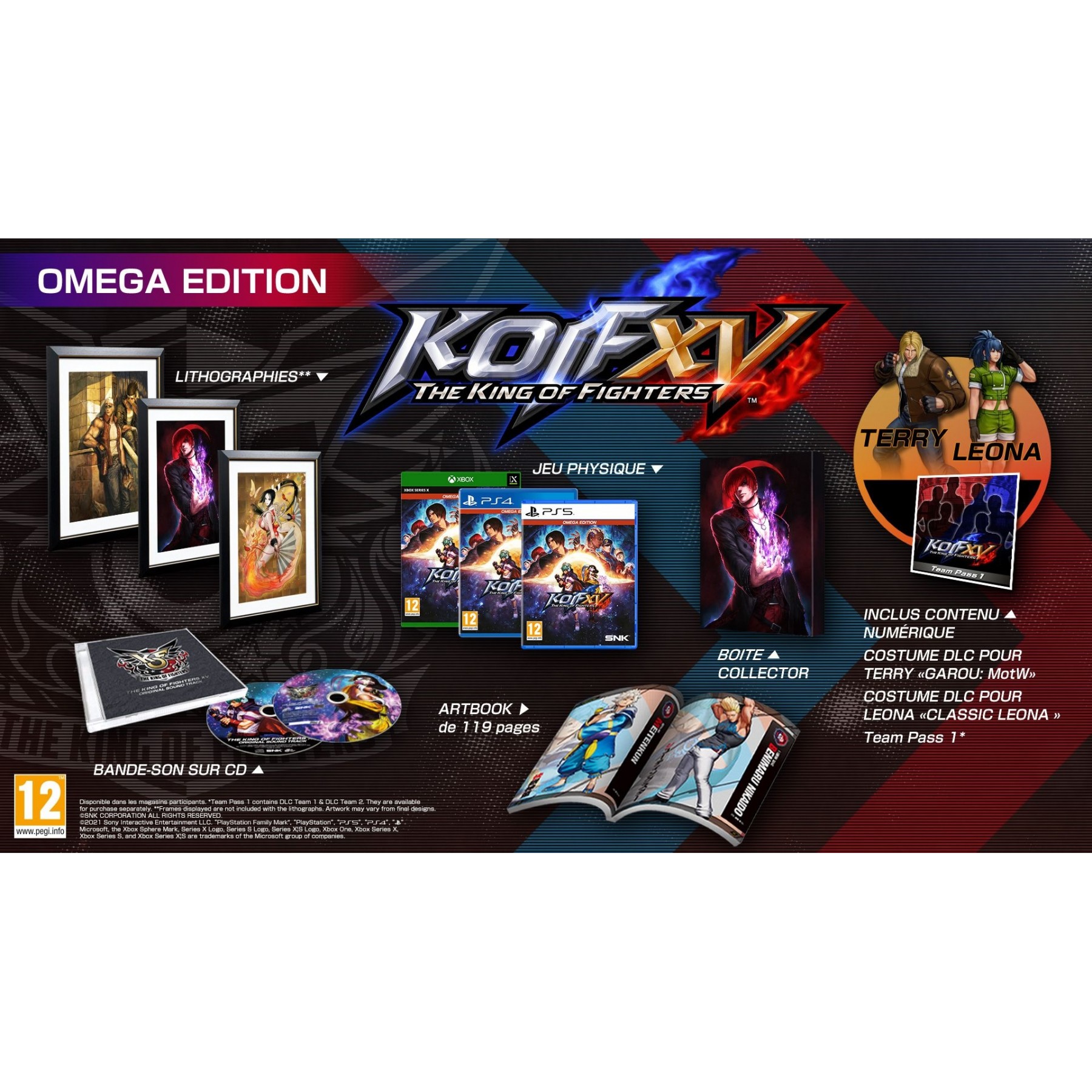 The King of Fighters XV, Omega Edition, Juego para Consola Sony PlayStation 4, PS4