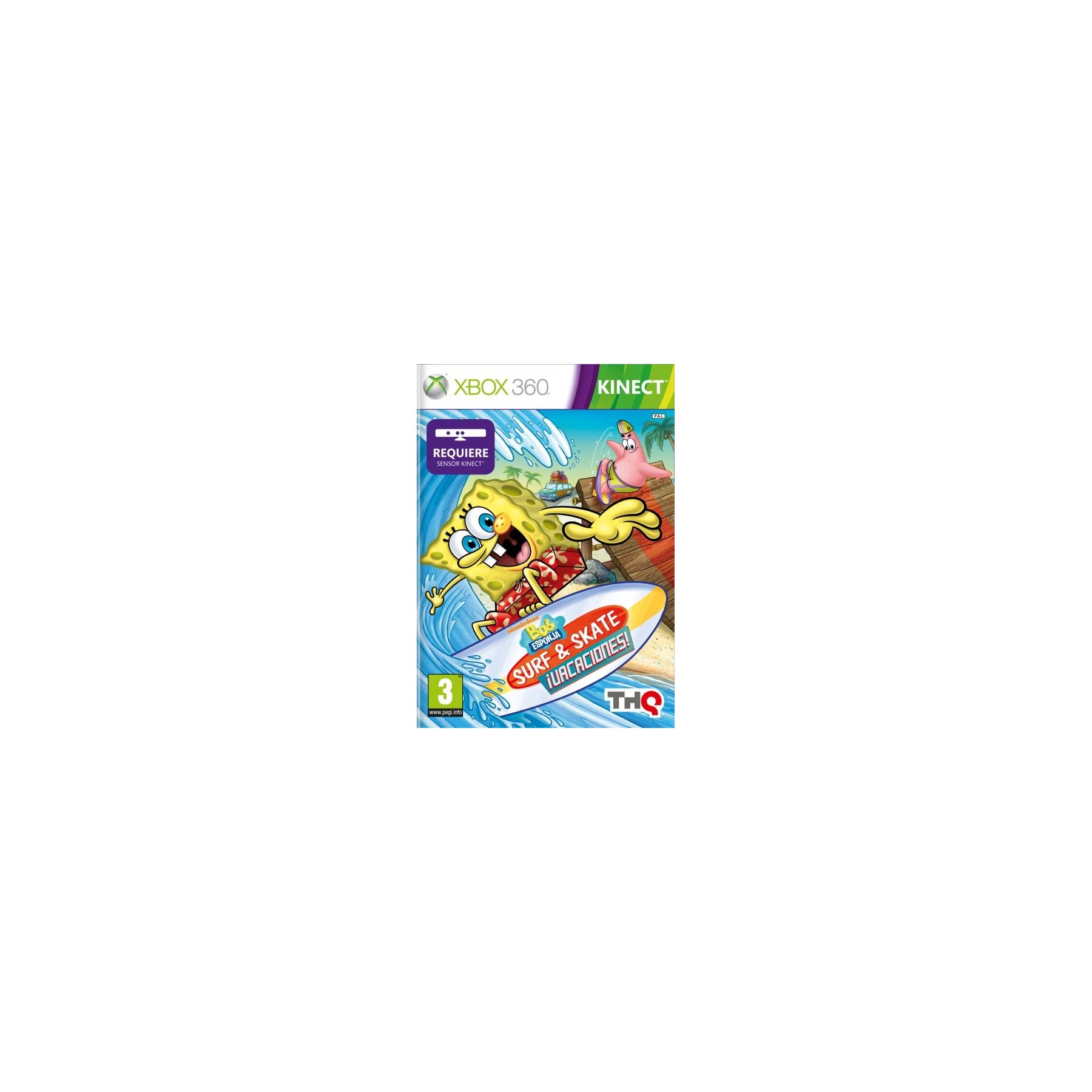 Bob Esponja Surf & Skate ¡Vacaciones! (Kinect) Juego para Consola Microsoft XBOX 360 [PAL ESPAÑA]