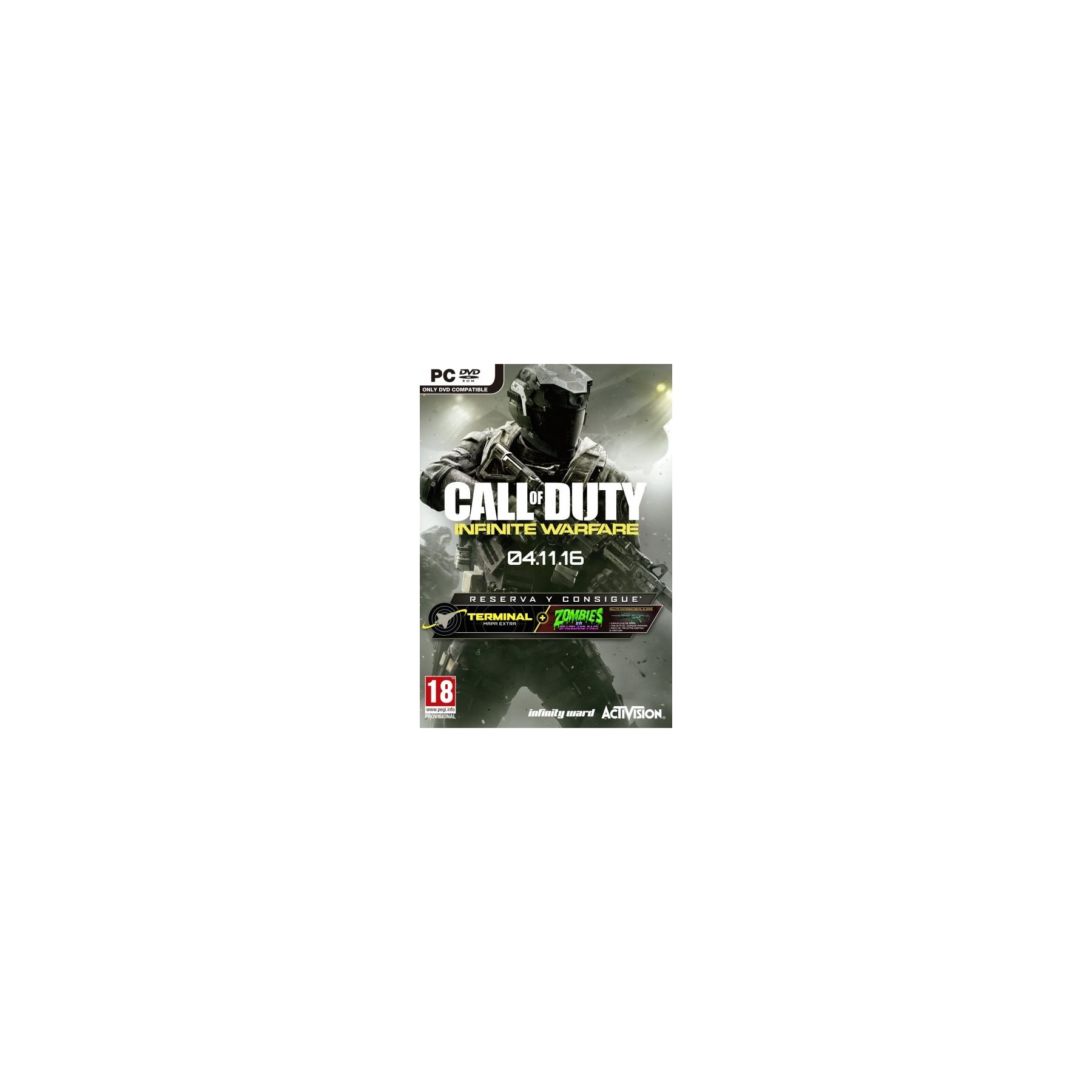 Call Of Duty: Infinite Warfare (Mapa Extra Termanil Y Pack Zombies) Juego para PC, Ordenador y Portatil [PAL ESPAÑA]