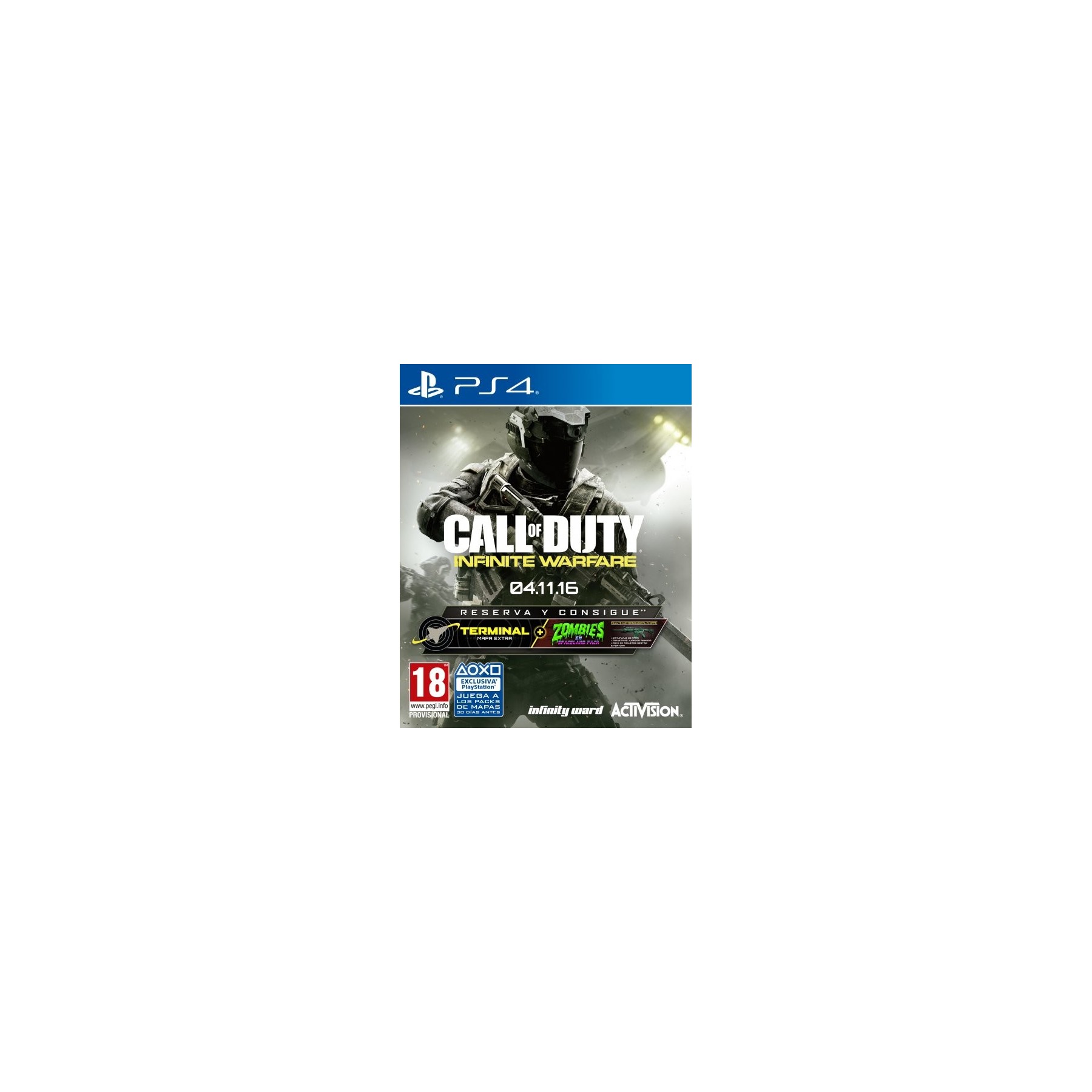 Call Of Duty: Infinite Warfare (Mapa Extra Termanil Y Pack Zombies) Juego para Consola Sony PlayStation 4, PS4 [PAL ESPAÑA]
