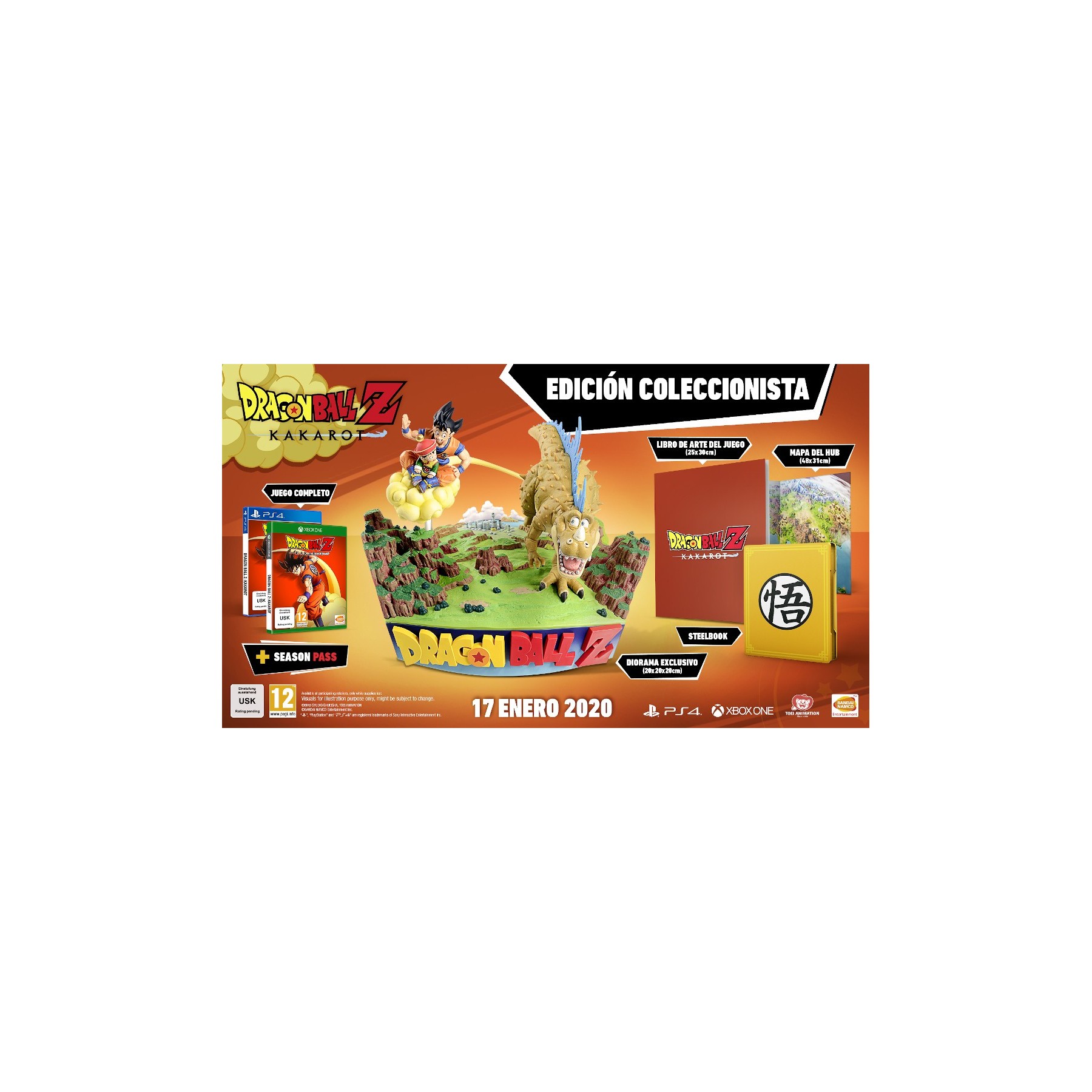 Dragon Ball Z Kakarot Collector Edition Juego para Consola Sony PlayStation 4, PS4 [PAL ESPAÑA]