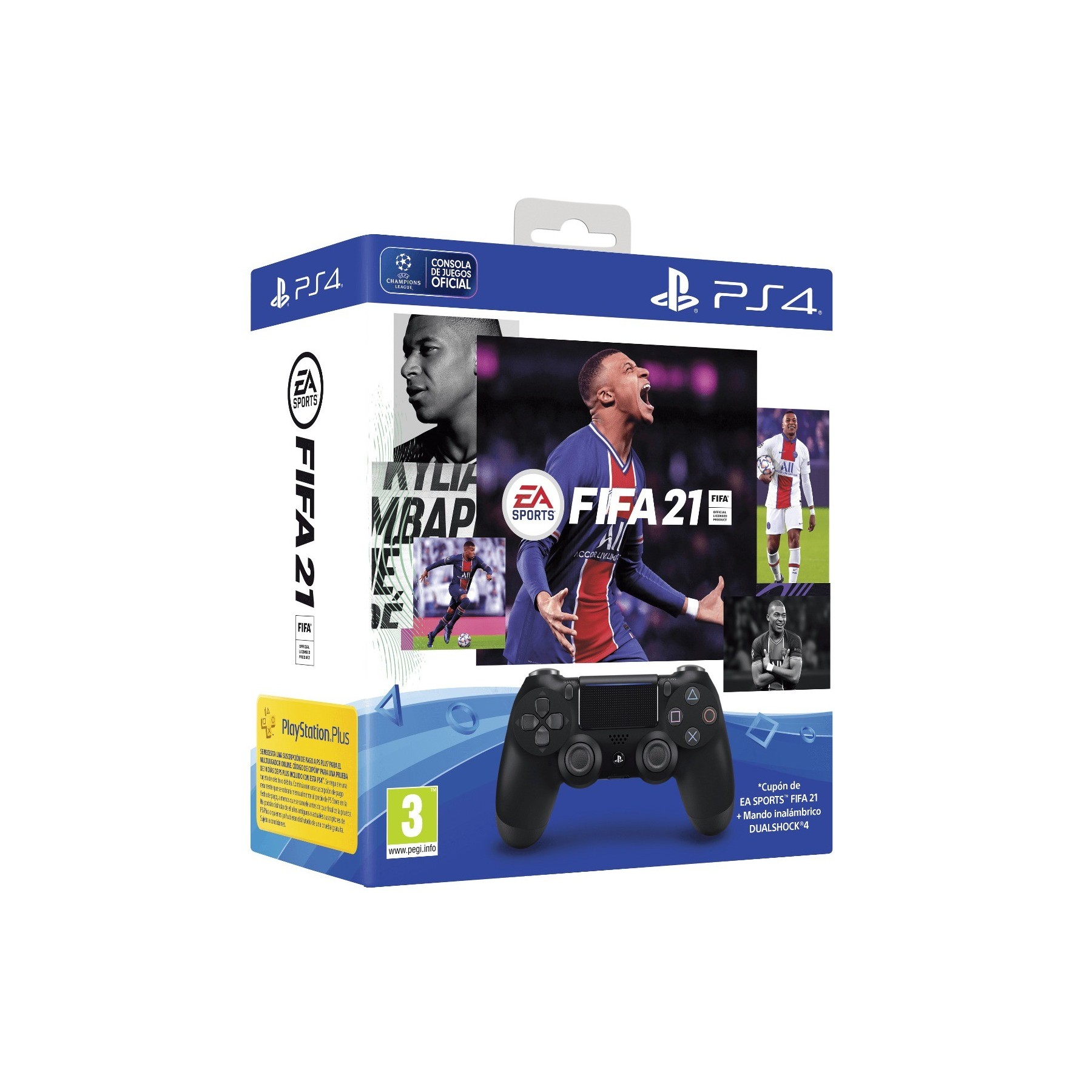 FIFA 21 (CIAB) + DUAL SHOCK 4 BLACK (NEGRO)