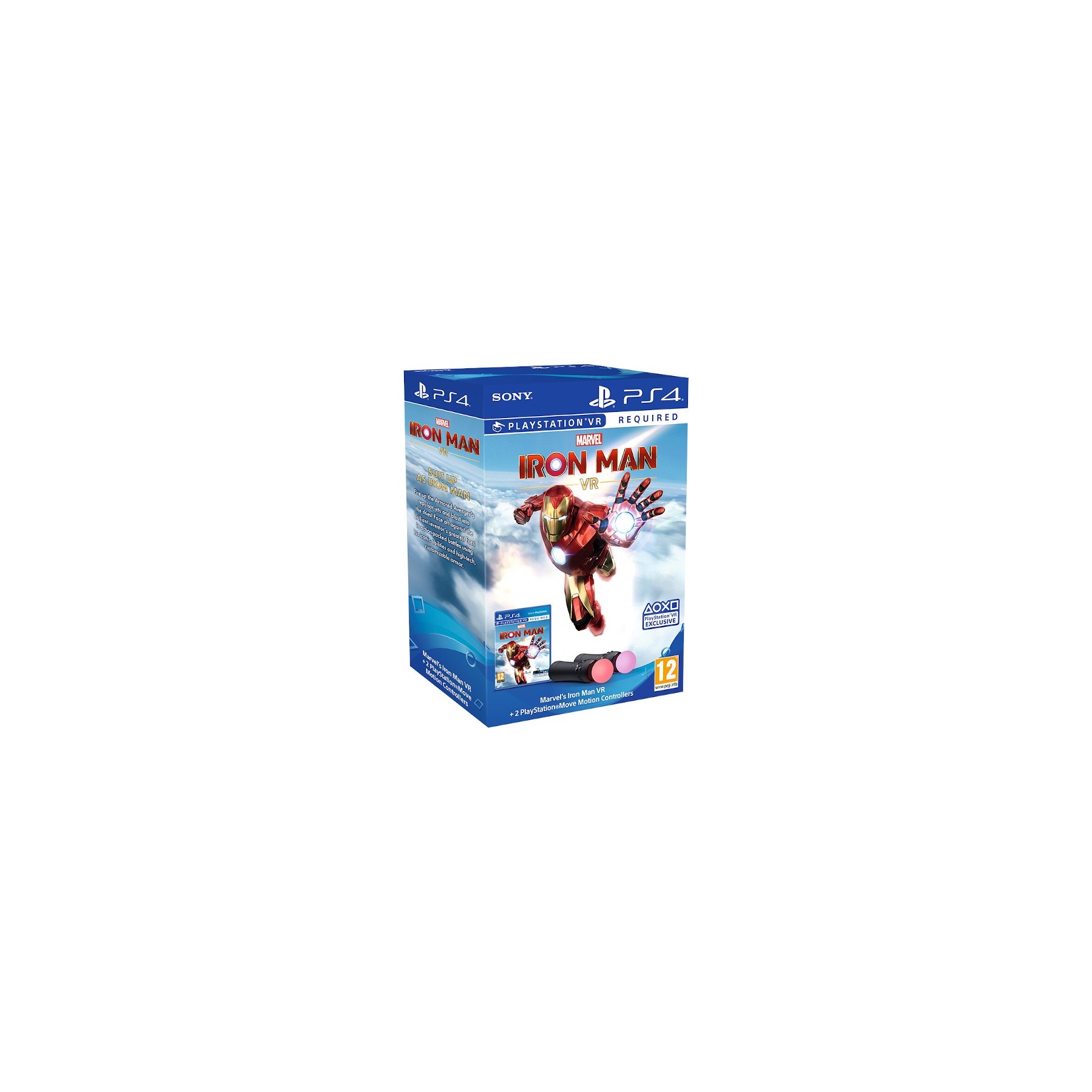 Marvel Iron-Man (Vr) + 2 Move Motion Controllers Juego para Consola Sony PlayStation 4, PS4 [PAL ESPAÑA]