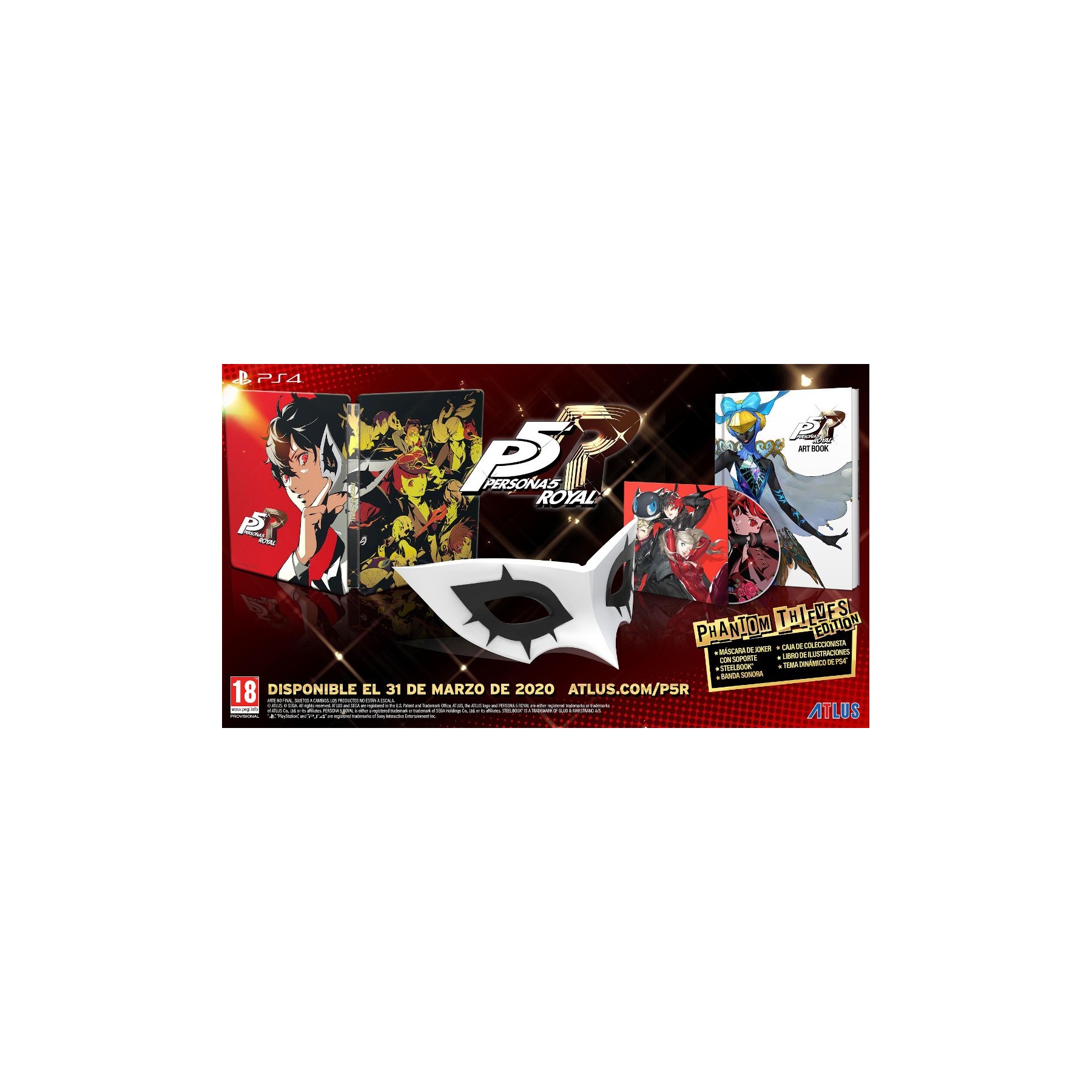 Persona 5 Royal Phantom Thieves Edition Juego para Consola Sony PlayStation 4, PS4 [PAL ESPAÑA]