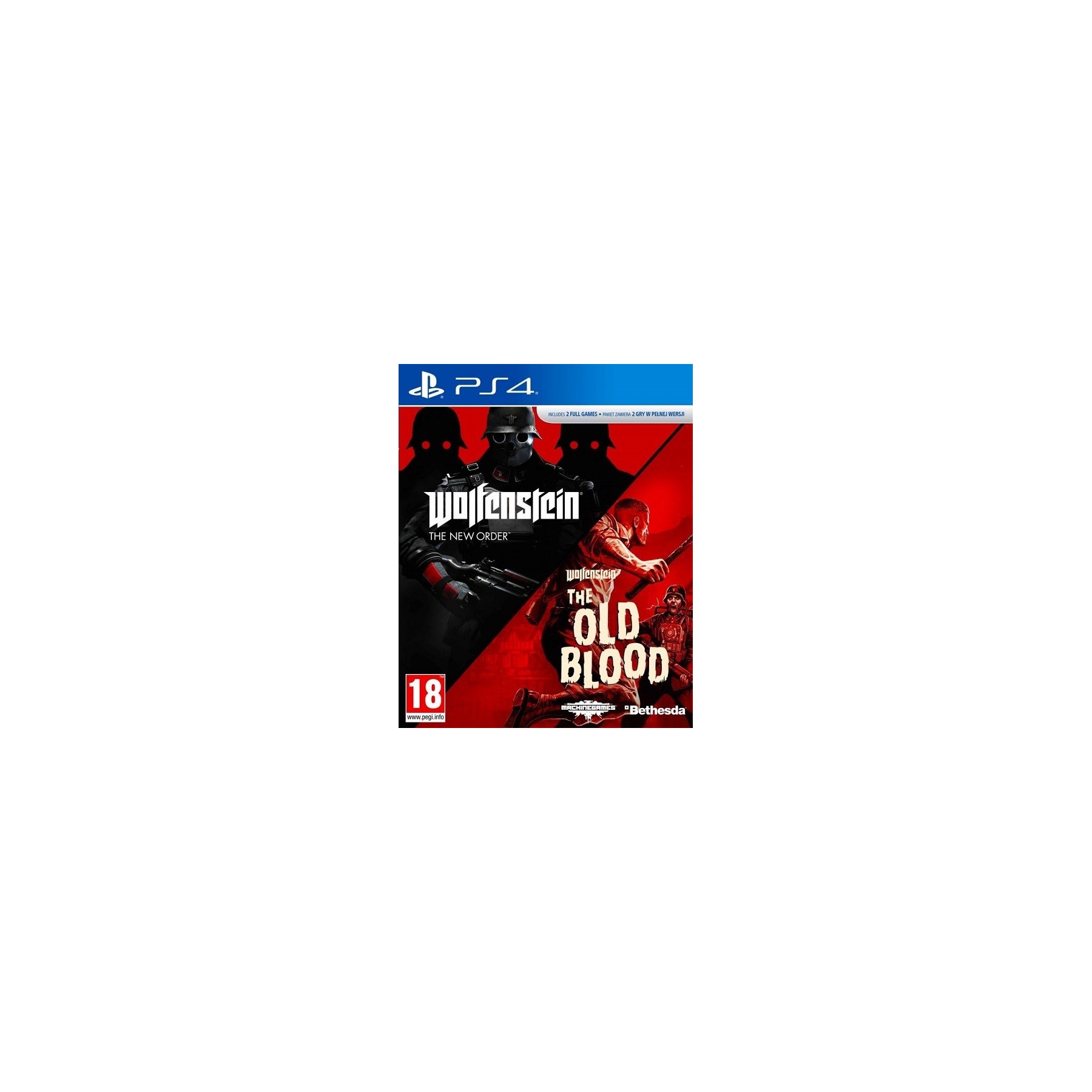 Wolfenstein New Order + Wolfenstein Old Blood Juego para Consola Sony PlayStation 4, PS4 [PAL ESPAÑA]