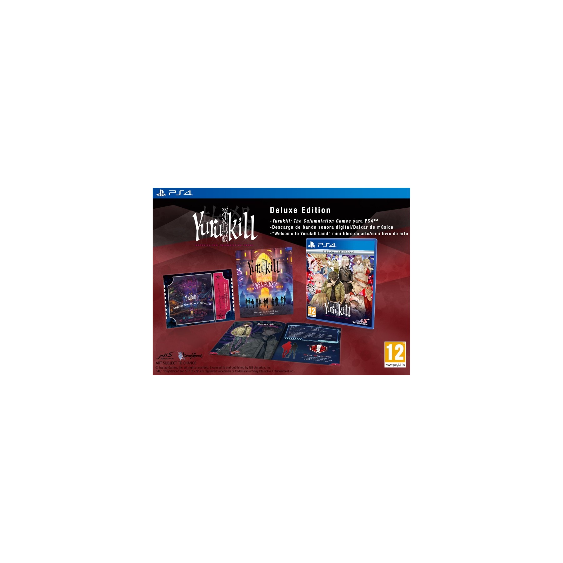 Yurukill: The Calumniation Games Deluxe Edition Juego para Consola Sony PlayStation 4, PS4 [PAL ESPAÑA]