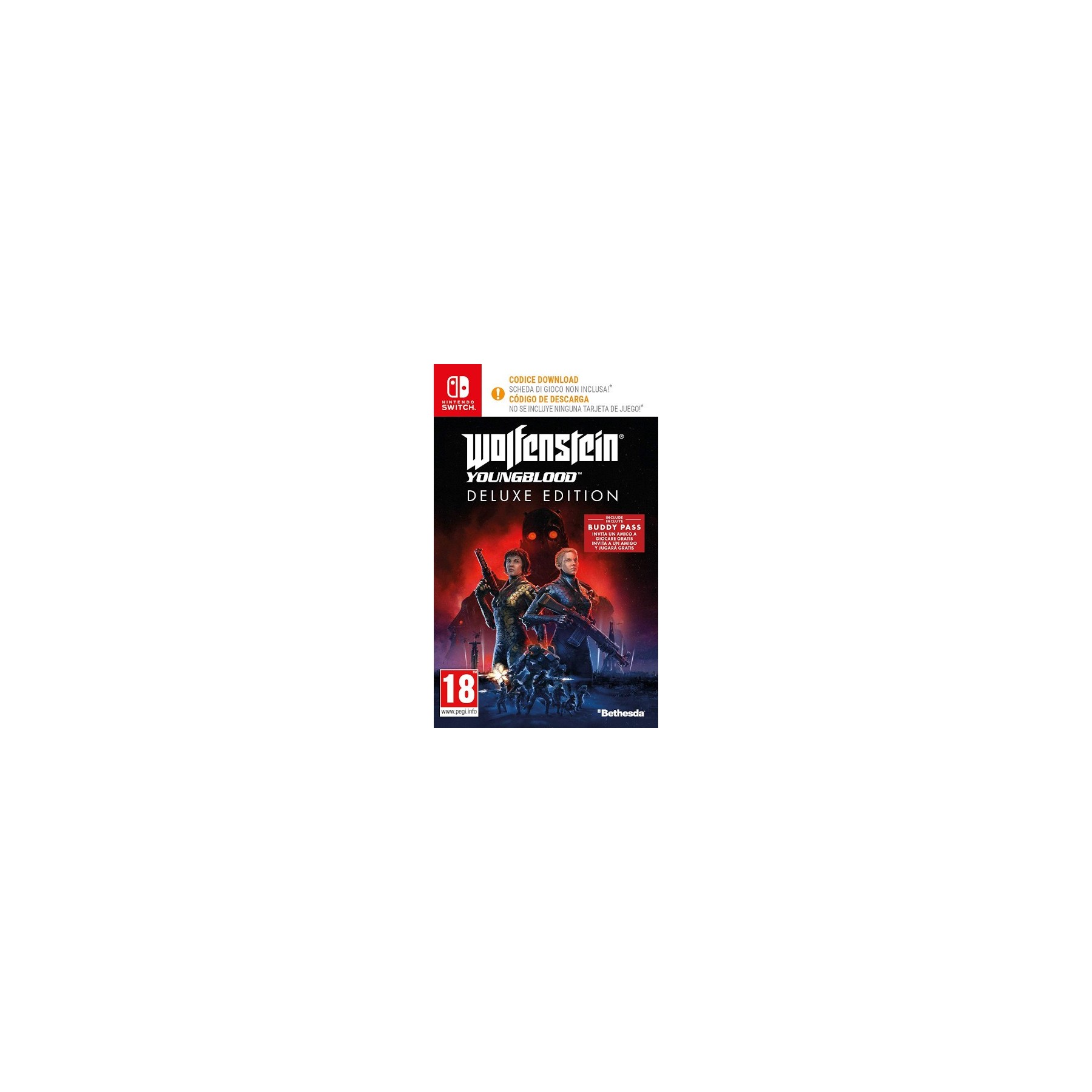 Wolfenstein Youngblood Deluxe Edition (Incluye Buddy Pass) [ DIGITAL ] Juego para Consola Nintendo Switch [PAL ESPAÑA]