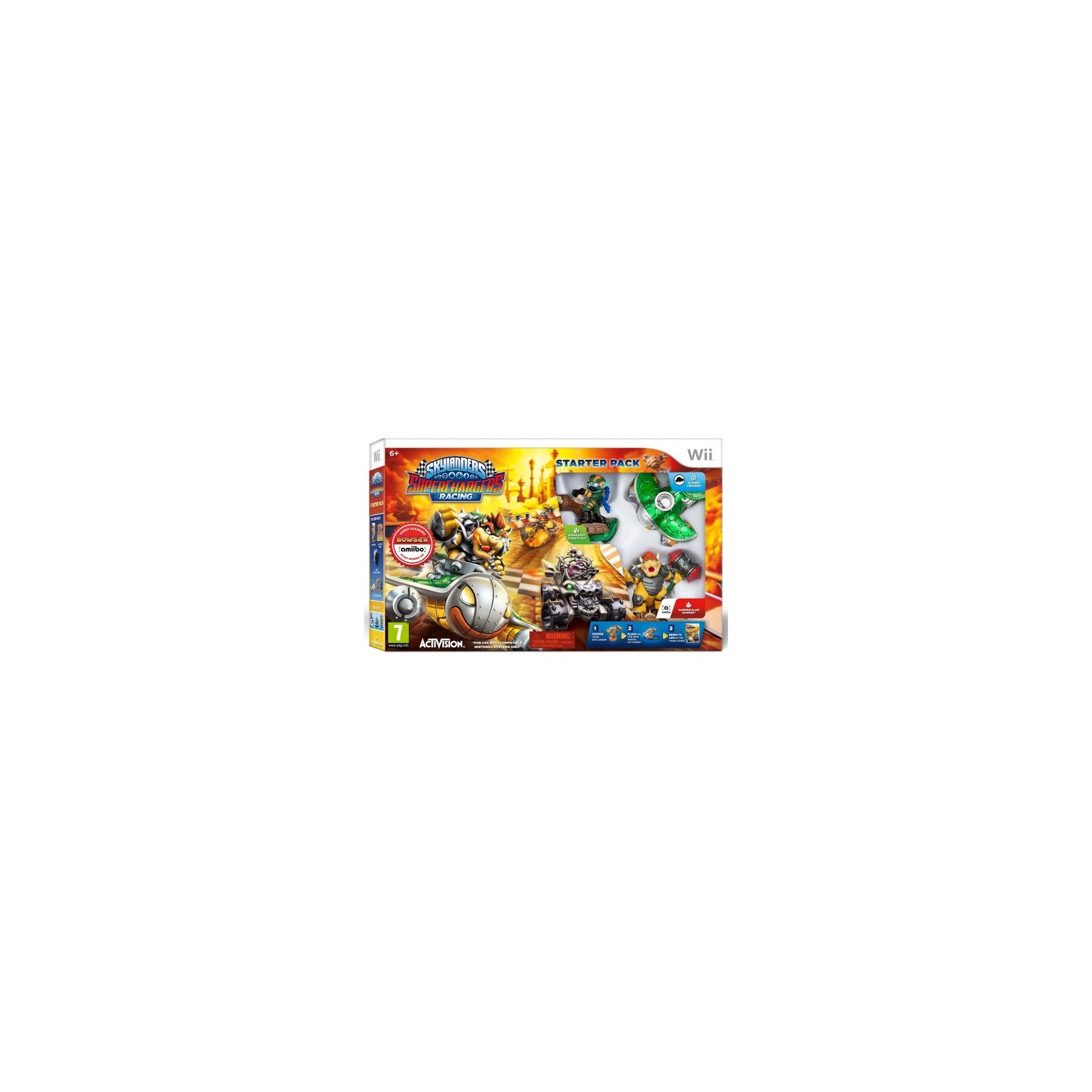 Skylanders Superchargers Racing Starter Pack (Incluye Figura Bowser Compatible Con Amiibo) Juego para Consola Nintendo Wii [PAL ESPAÑA]
