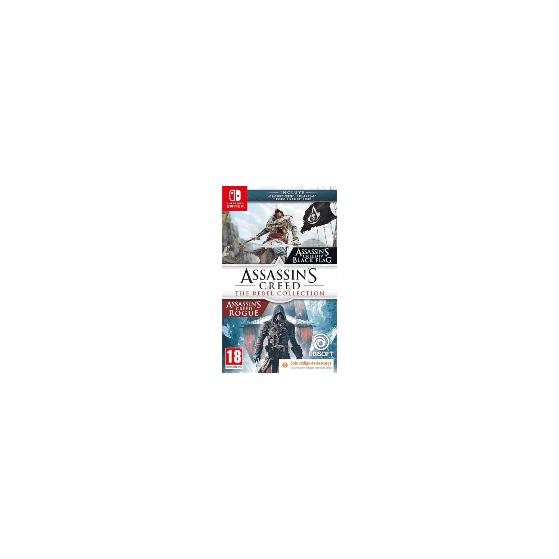 Assassin’S Creed The Rebel Collection (Assassin’S Creed Iv Black Flag + Rogue ) [ DIGITAL ] Juego para Consola Nintendo Switch [PAL ESPAÑA]