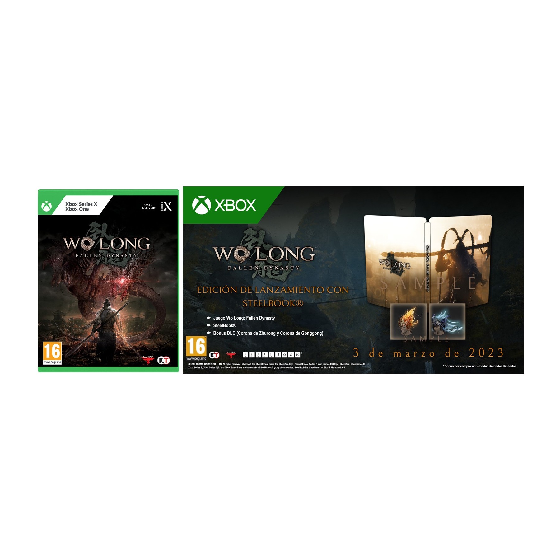 Wo Long Fallen Dynasty -Launch Edition- (Xbone) Juego para Consola Microsoft XBOX Series X [PAL ESPAÑA]