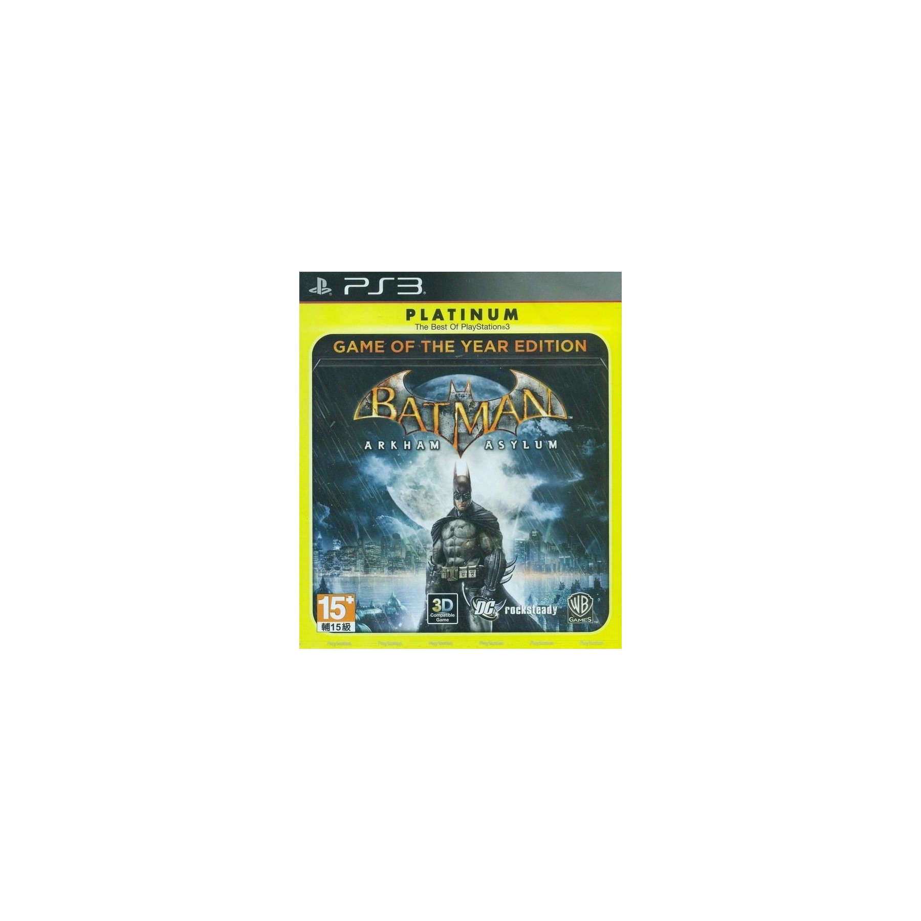 Batman: Arkham Asylum - GOTY (Platinum) Juego para Consola Sony PlayStation 3 PS3