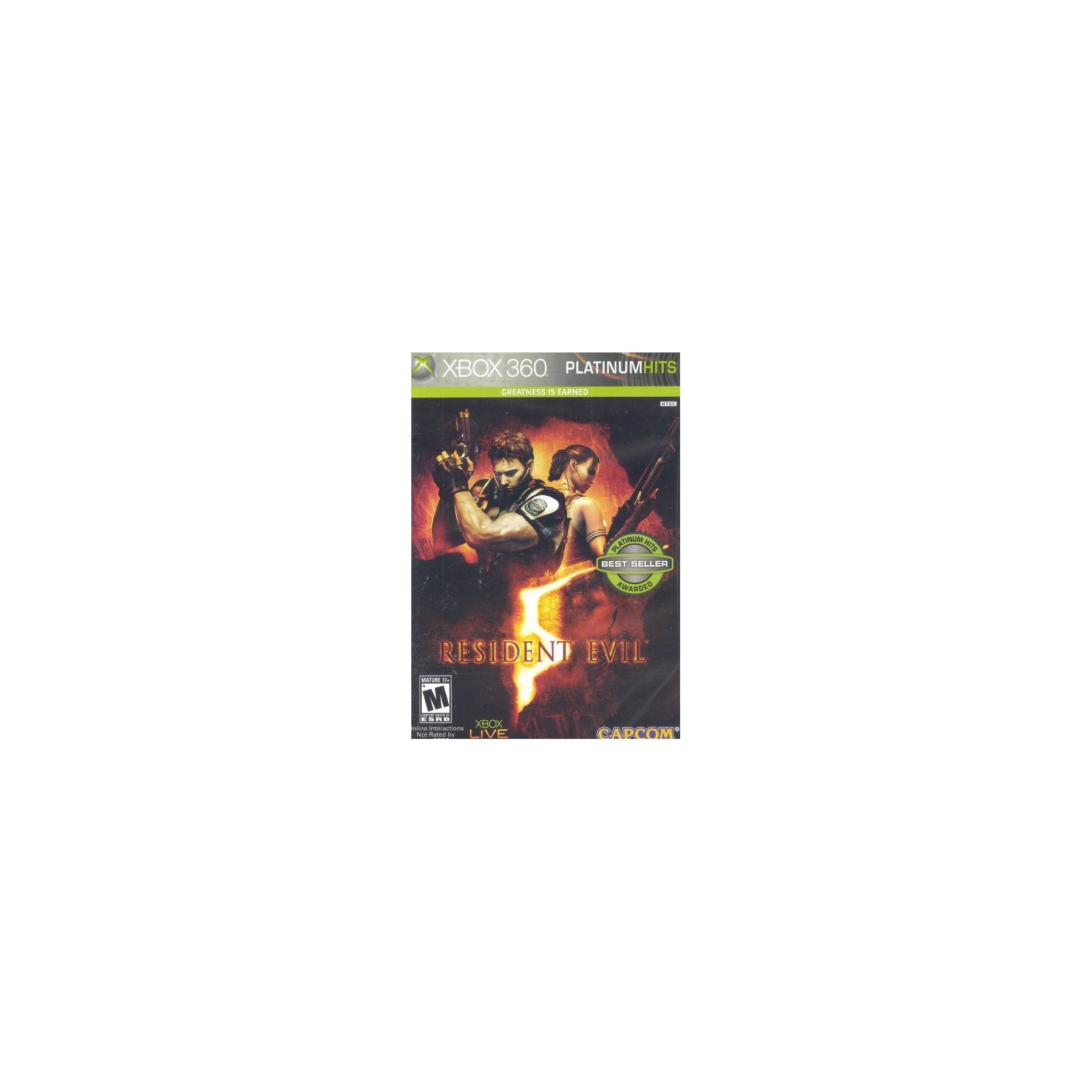 Resident Evil 5 (Platinum Hits) Juego para Consola Microsoft XBOX 360