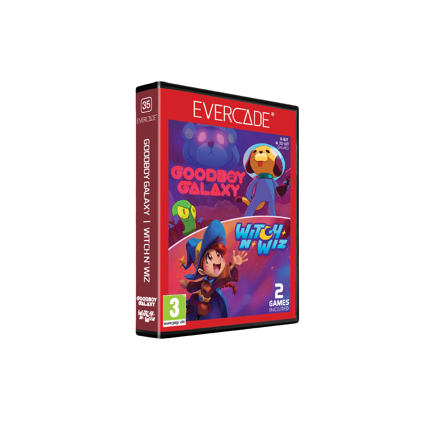 Blaze Evercade Goodboy Galaxy/Witch n'Wiz Juego para Consola BLAZE TAB Plus