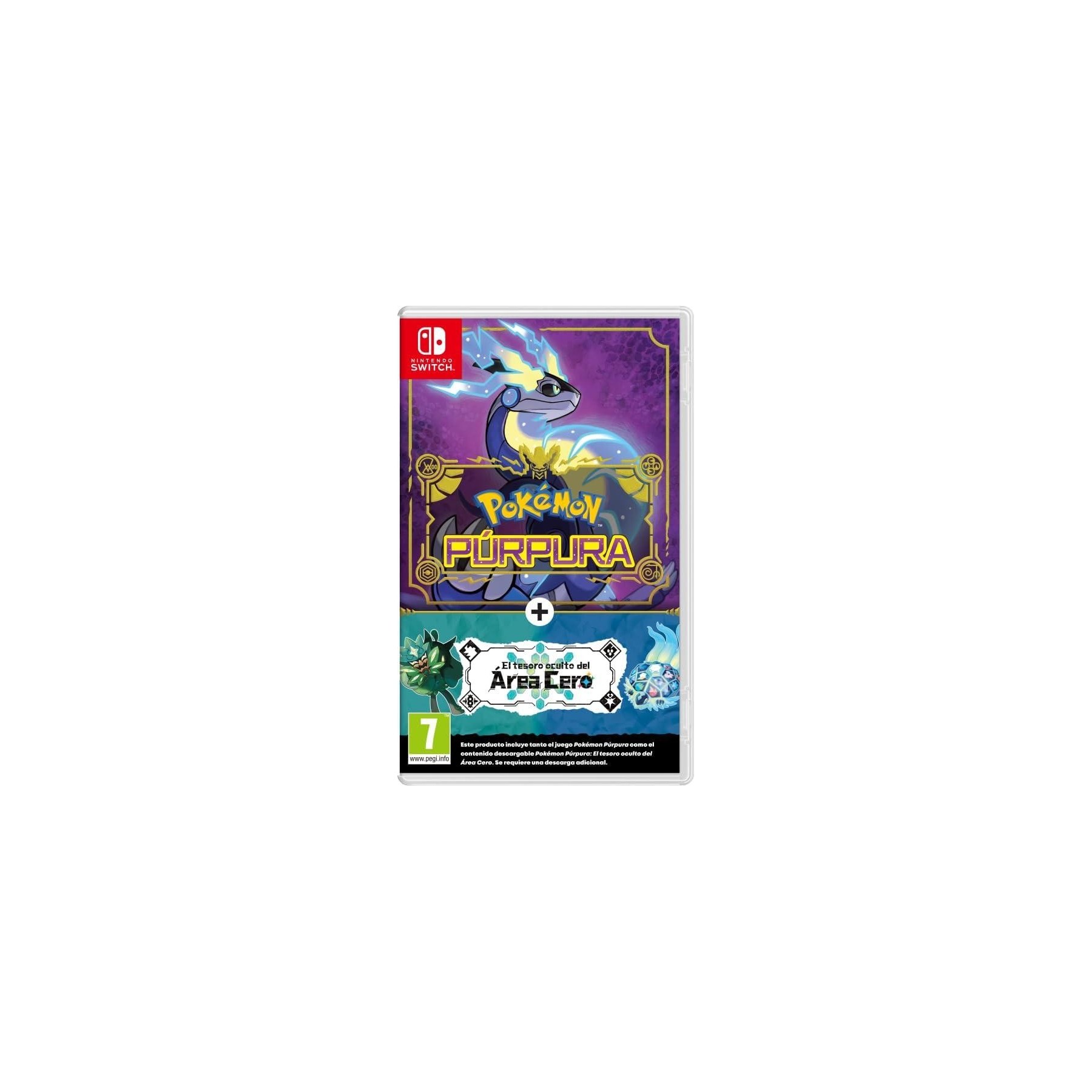 Pokémon Purpura+Pack Expansión "Tesoro Oculto Area Cero" Juego para Consola Nintendo Switch [PAL ESPAÑA]