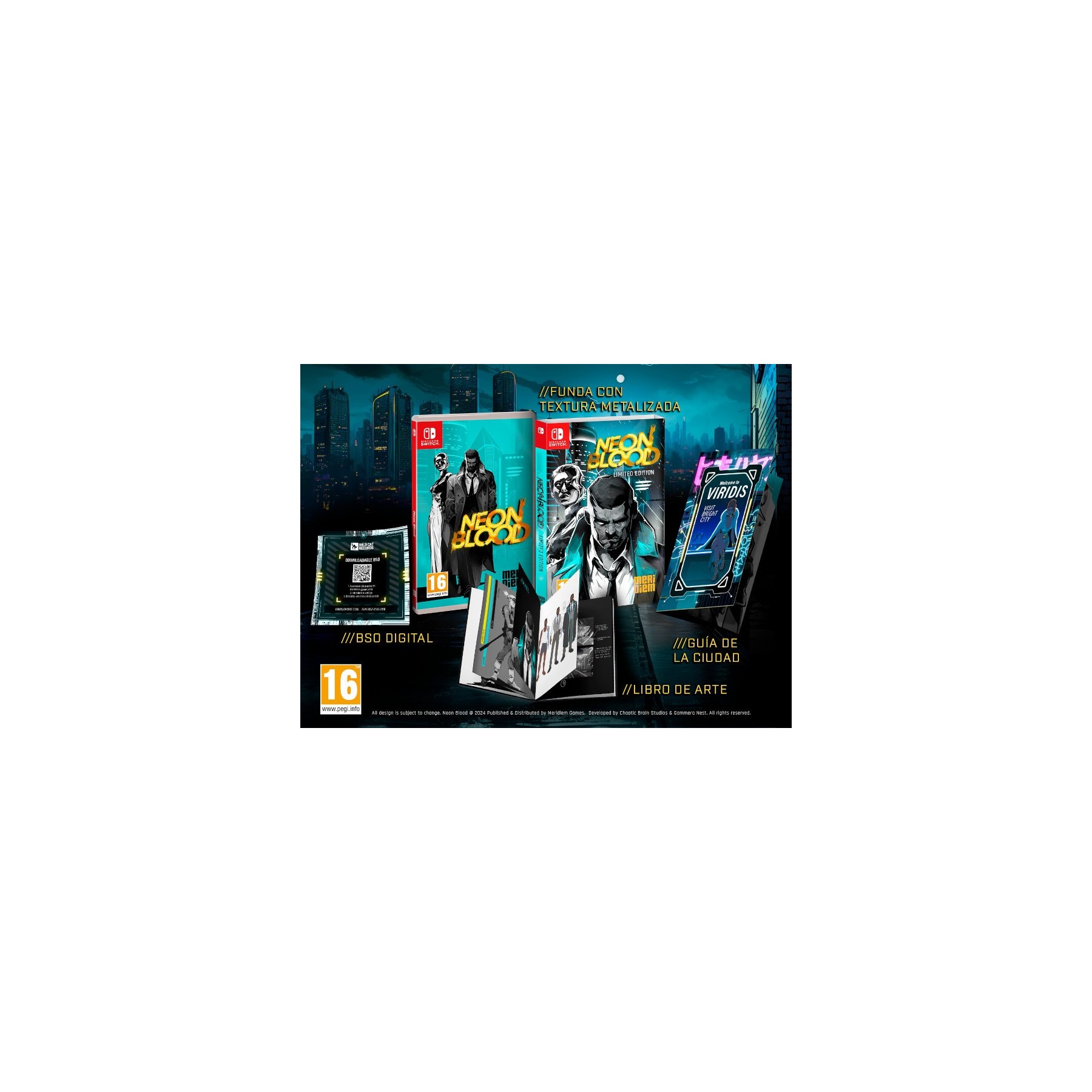 Neon Blood Limited Edition Juego Fisico para Consola Nintendo Switch [ PAL ESPAÑA ]