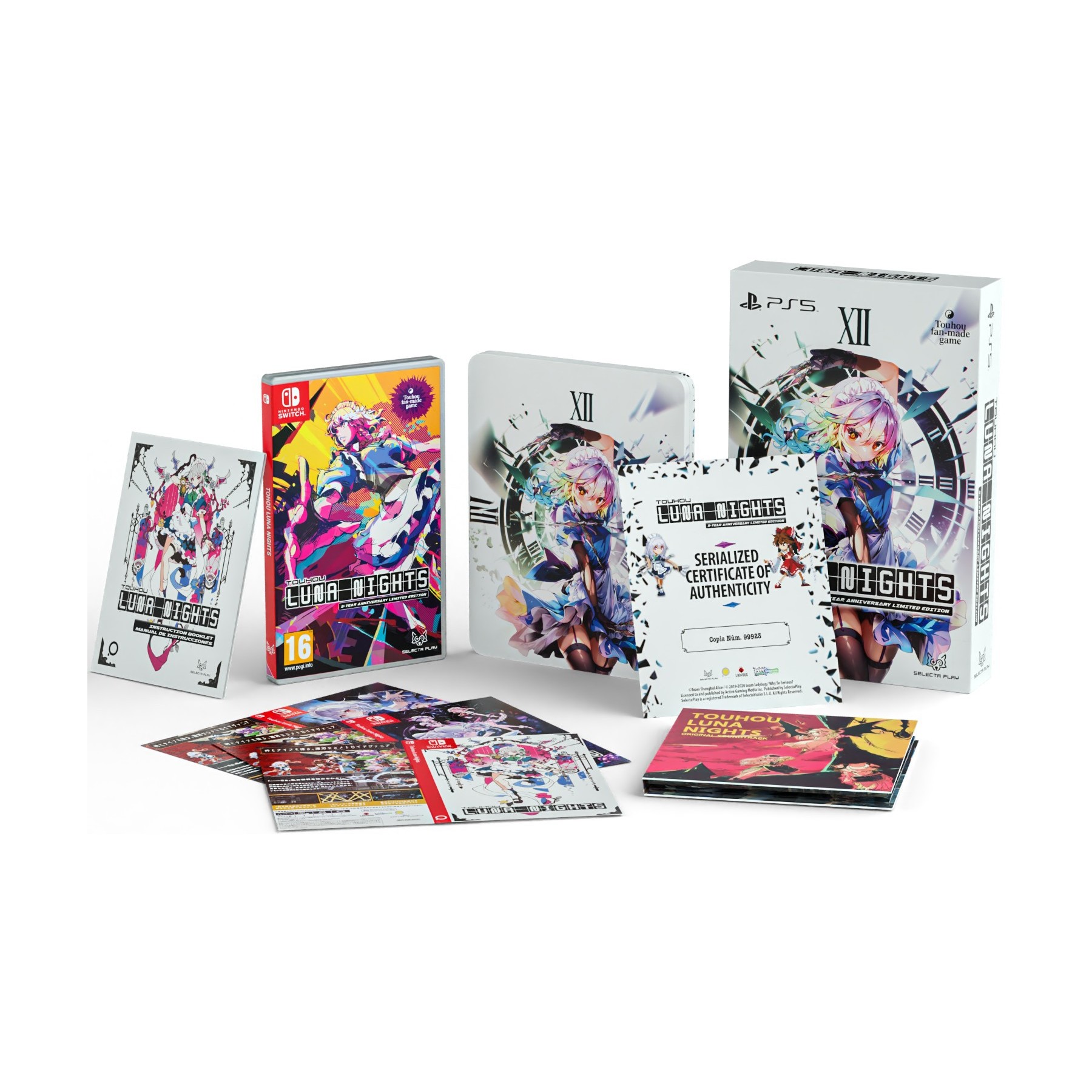 Touhou Luna Nights: 5-Year Anniversary Limited Edition Juego Fisico para Consola Nintendo Switch [ PAL ESPAÑA ]