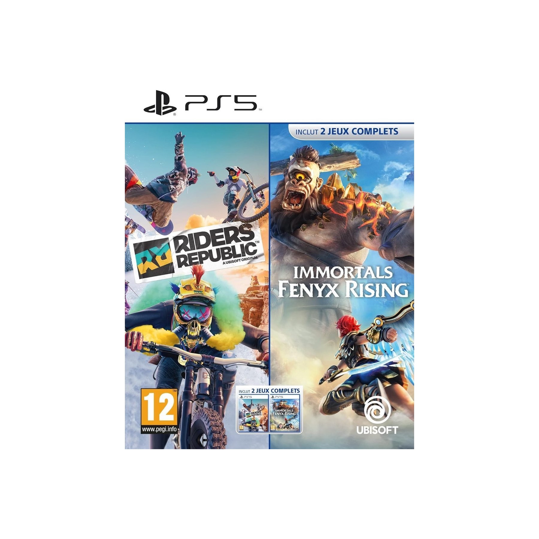 Riders Republic + Immortals Fenyx Juego Fisico para Consola Sony PlayStation 5 PS5 PAL FR