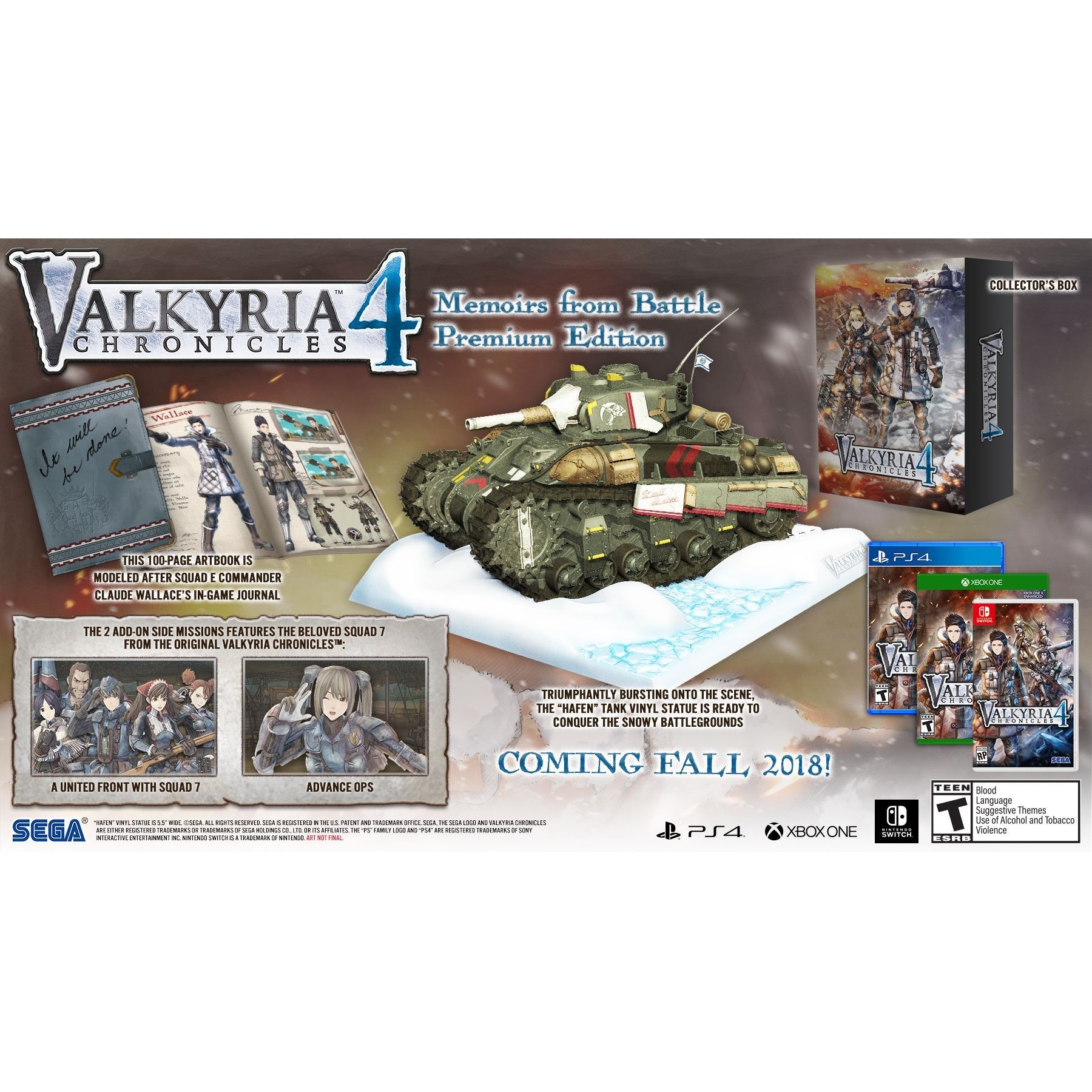 Valkyria Chronicles 4: Memoirs From Battle - Premium Edition Juego Fisico para Consola Sony PlayStation 4 PS4