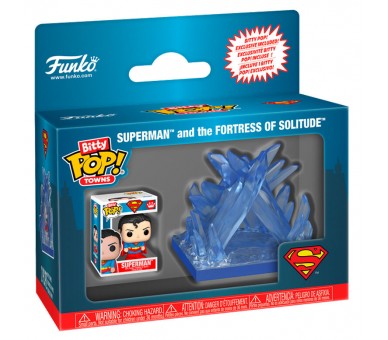 Figura Bitty POP Town DC Comics Superman Fortaleza de la Soledad