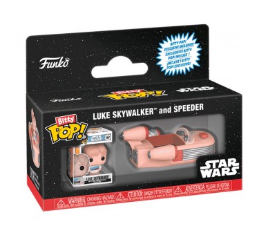 Figura Bitty Pop Rides Star Wars Luke Skywalker and Speeder