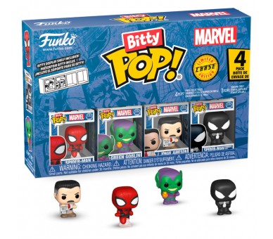 Blister 4 figuras Bitty POP Marvel Spider-Man