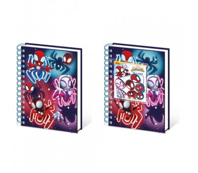 Cuaderno Charms A5 premium Spidey and the Amazing Friends Marvel