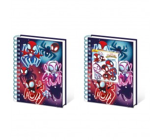 Cuaderno Charms A5 premium Spidey and the Amazing Friends Marvel