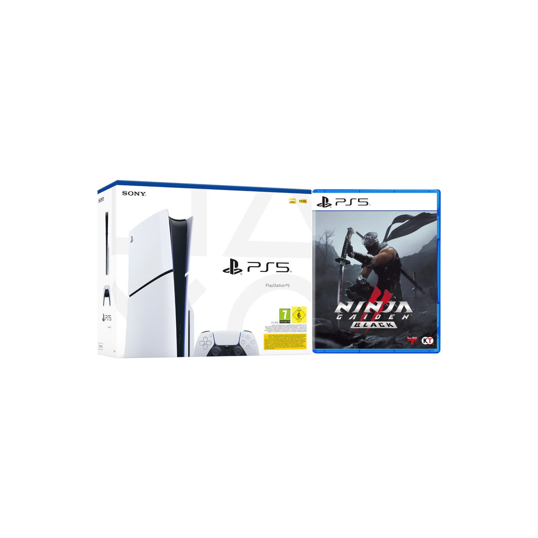 CONSOLA WHITE SLIM EDITION + DUALSENSE (1TB) + NINJA GAIDEN 2 BLACK (ASIA)