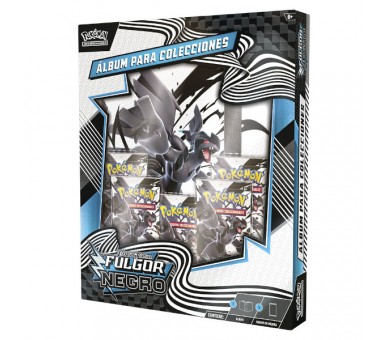POKEMON JUEGO DE CARTAS ESCARLATA Y PURPURA:FULGOR NEGRO Y LLAMA BLANCA CAJA ALBUM FULGOR NEGRO(ESP)